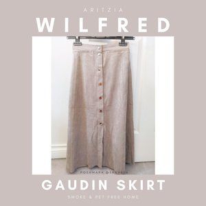 Aritzia Wilfred Gaudin VEGAN Suede Skirt